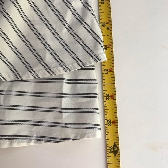 NWT Joie Yenene Porcelain Shirting Stripe Asymmetrical Skirt Women's Size 2 - Picture 10 of 14